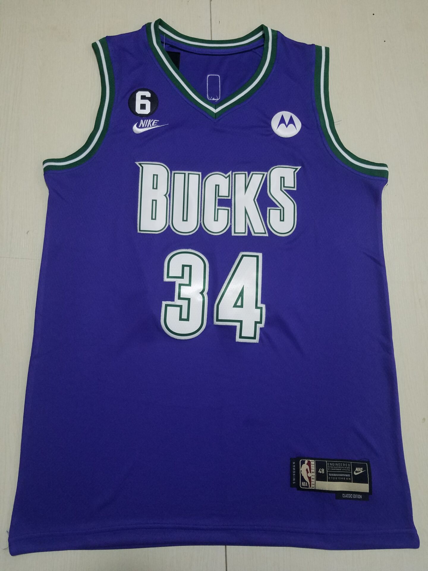 Men Milwaukee Bucks #34 Antetokounmpo Purple 2022 Nike NBA Jersey->orlando magic->NBA Jersey